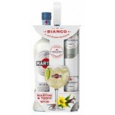 Вермут ''Martini Bianco'', 15%, 1 л + Тоник ''Rich'', 2х0,33 л