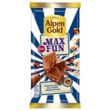 Шоколад молочный ''Alpen Gold'' Max Fun Кола, попкорн и взрывная карамель, 150 г