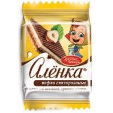 Вафли ''Аленка'' с молочной начинкой, орехами и какао, 20 г
