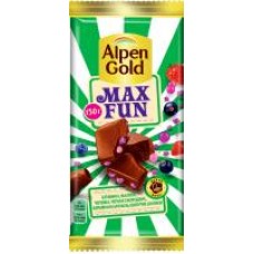 Шоколад ''Alpen Gold'' Max Fun c фруктами и ягодами, 160 г