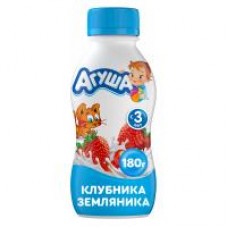 Йогурт питьевой ''Агуша'' Я Сам Клубника-земляника, 2,7%, 180 г