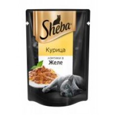 Корм для кошек ''Sheba'' Appetito Ломтики Курица в желе, влажный, 75 г