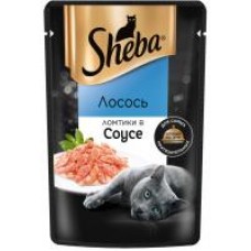 Влажный корм для взрослых кошек ''Sheba'' Лосось в соусе, ломтики, 75 г