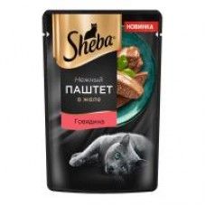 Корм влажный для кошек ''Sheba'' Паштет в желе с говядиной, 75 г