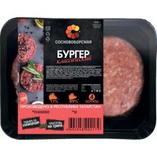 Бургер Сосновоборская классический мясной охлажденный, 400 г